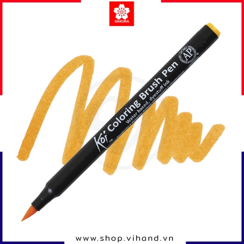 Bút lông ngòi cọ Sakura Koi Coloring Brush XBR#4 – Deep Yellow