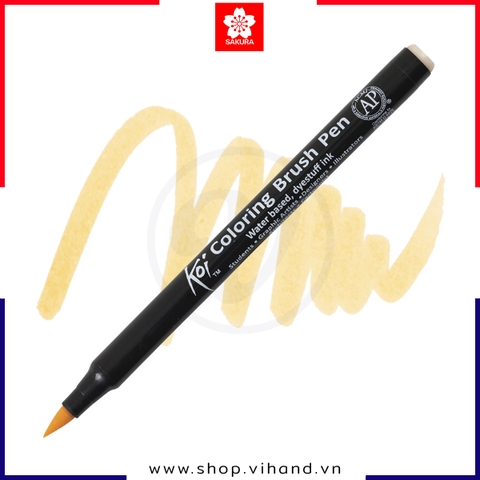 Bút lông ngòi cọ Sakura Koi Coloring Brush XBR#9 – Naples Yellow