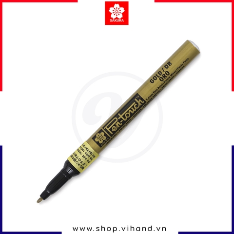 Bút sơn dầu Sakura Pentouch Metallic Fine Point 1.0mm 41301 – Màu Gold (Vàng ánh kim)