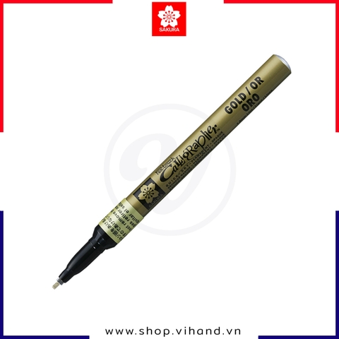 Bút vẽ thư pháp Sakura Pentouch Calligrapher Fine 1.8mm XPSK-C#51 – Màu Gold (Vàng ánh kim)