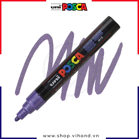 Bút sơn vẽ đa chất liệu Uni Posca Paint Marker PC-5M Medium - Violet (Tím)