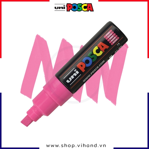 Bút sơn vẽ đa chất liệu Uni Posca Paint Marker PC-8K Bold - Pink (Hồng)