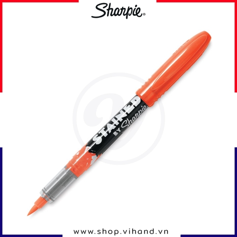 Bút vẽ vải giặt không phai màu, ngòi cọ Sharpie Stained - Orange (Màu cam)