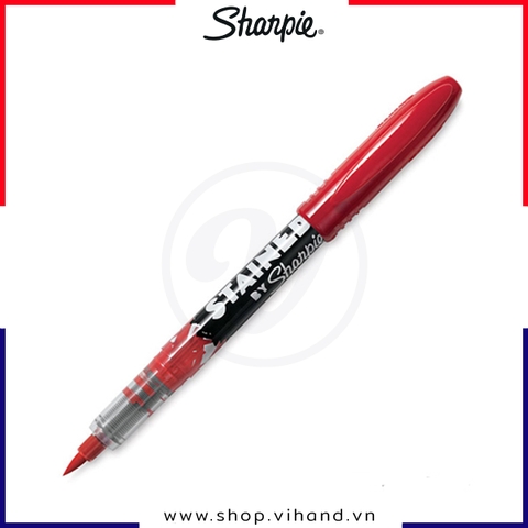 Bút vẽ vải giặt không phai màu, ngòi cọ Sharpie Stained - Red (Màu đỏ)