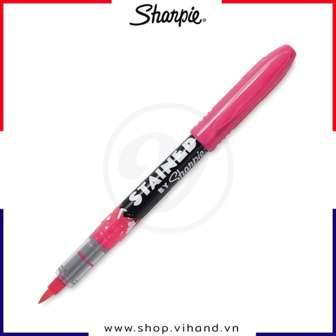 Bút vẽ vải giặt không phai màu, ngòi cọ Sharpie Stained - Pink (Màu hồng)