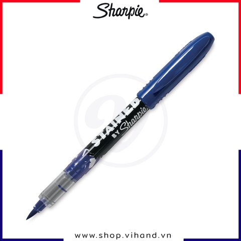 Bút vẽ vải giặt không phai màu, ngòi cọ Sharpie Stained - Blue (Màu xanh dương)