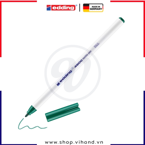 Bút vẽ vải không phai Edding 4600 Textile Marker - Green