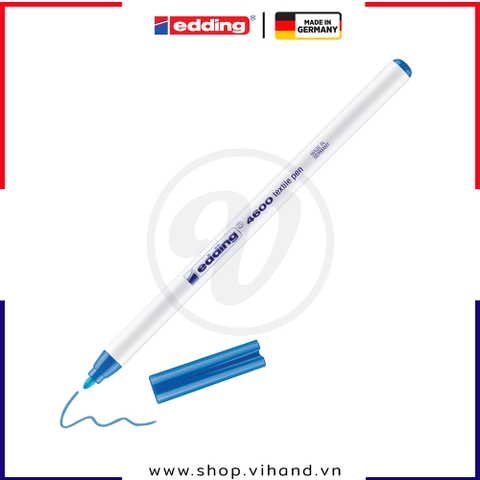 Bút vẽ vải không phai Edding 4600 Textile Marker - Light Blue