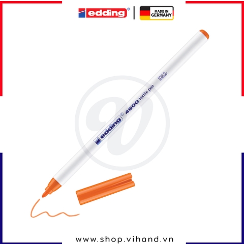 Bút vẽ vải không phai Edding 4600 Textile Marker - Orange