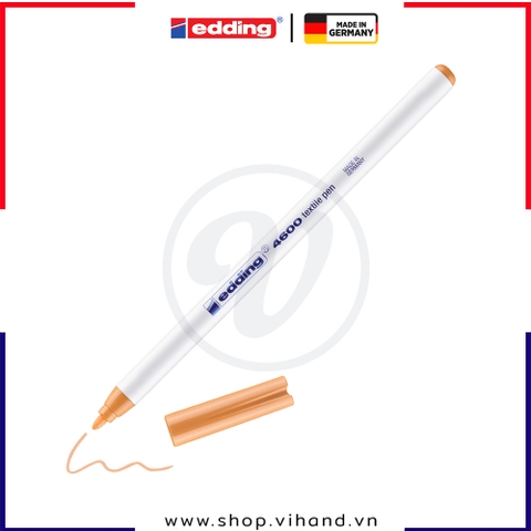 Bút vẽ vải không phai Edding 4600 Textile Marker - Light Orange