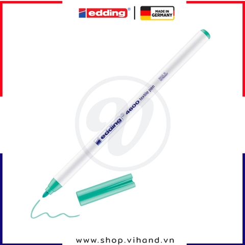 Bút vẽ vải không phai Edding 4600 Textile Marker - Pale Green