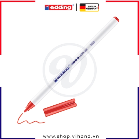 Bút vẽ vải không phai Edding 4600 Textile Marker - Red