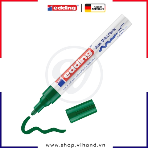 Bút sơn công nghiệp mực gốc dầu Edding 750 Paint Marker - Green