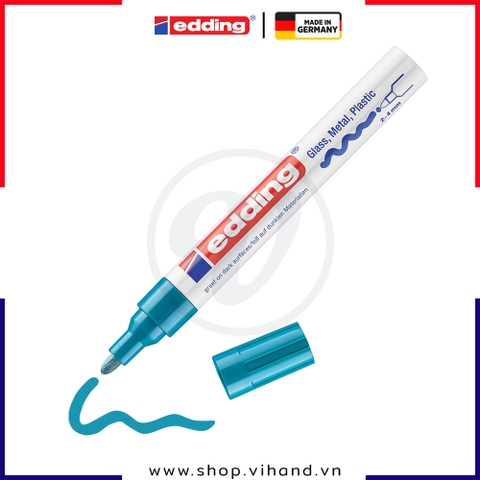 Bút sơn công nghiệp mực gốc dầu Edding 750 Paint Marker - Light Blue