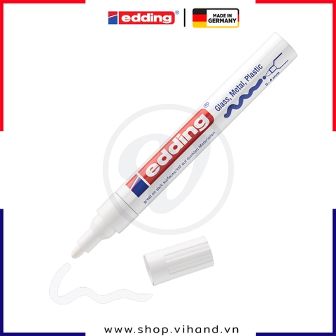 Bút sơn công nghiệp mực gốc dầu Edding 750 Paint Marker - White