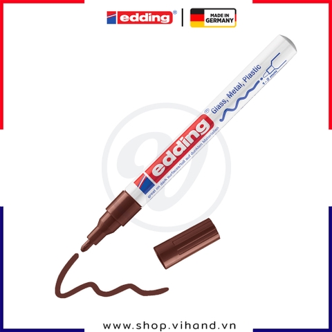 Bút sơn công nghiệp mực gốc dầu Edding 751 Paint Marker - Brown