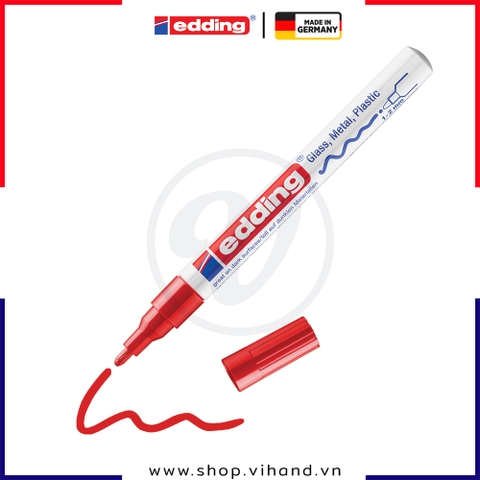 Bút sơn công nghiệp mực gốc dầu Edding 751 Paint Marker - Red