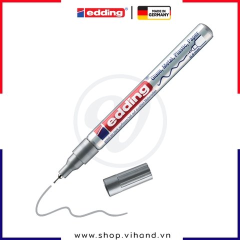 Bút sơn công nghiệp mực gốc dầu Edding 780 Paint Marker - Silver