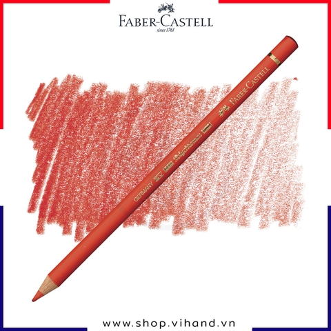 Chì màu cây lẻ Faber-Castell Polychromos 117 - Light Cadmium Red