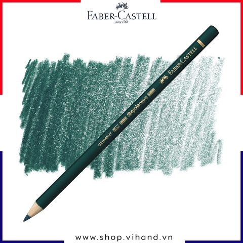 Chì màu cây lẻ Faber-Castell Polychromos 158 - Deep Cobalt Green