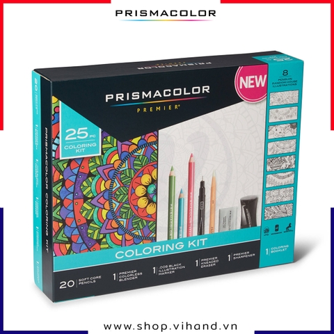 Bộ bút chì màu Prismacolor Premier Adult Coloring Holiday Kit - 29 PC (Hộp giấy)