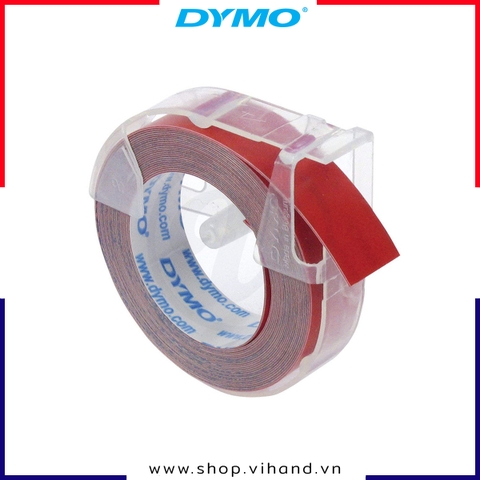 Cuộn nhãn dập nổi Dymo (EM) nhựa PE 9mm x 3m – Đỏ | 520102