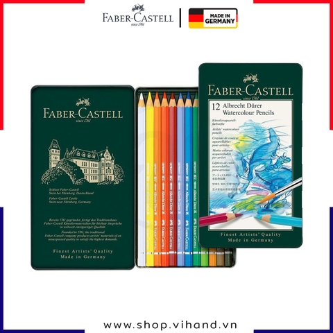 Bộ bút chì màu cao cấp Faber-Castell Albrecht Düre - 12 Màu (Hộp thiếc)