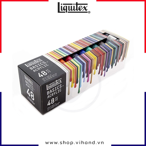 Hộp 48 màu vẽ đa chất liệu Liquitex Basics Acrylic  - 22ml