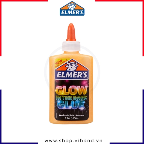 Keo dán phát sáng trong tối Elmer’s Glow in the Dark 147ml – Cam (Orange)