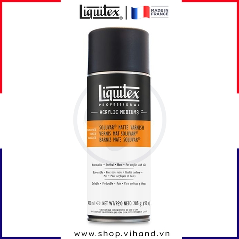 Bình xịt phủ bảo vệ cho màu Acrylic & Sơn dầu Liquitex Professional Soluvar Matte Varnish Spray (Mờ) - 295g (10.4Oz)