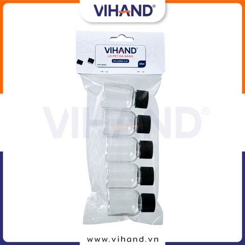 Bộ 5 Chai PET 25ml đa năng (VHP-00002)