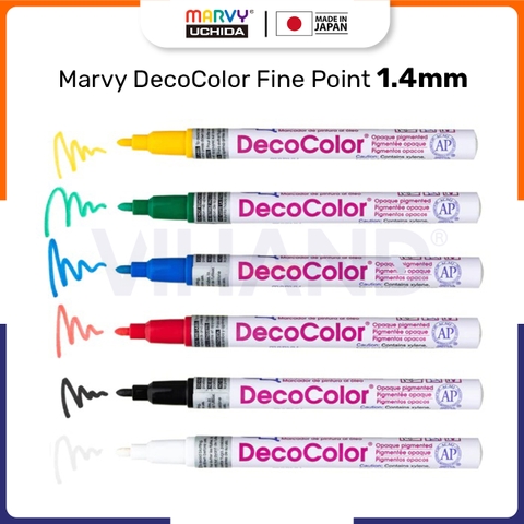 Bút sơn vẽ đa chất liệu, không xóa được Marvy Uchida DecoColor #221 - Ngòi 1.4mm