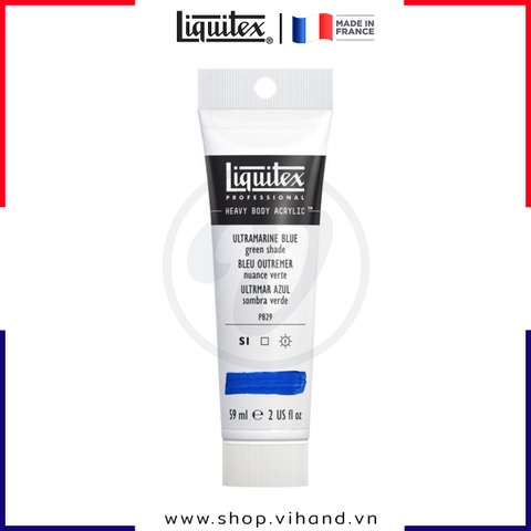 Màu acrylic đậm đặc hạng họa sĩ Liquitex Professional Heavy Body 380 Ultramarine Blue Green Shade - 59ml (2Oz)