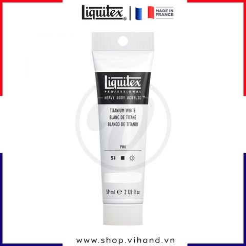 Màu acrylic đậm đặc hạng họa sĩ Liquitex Professional Heavy Body 432 Titanium White - 138ml