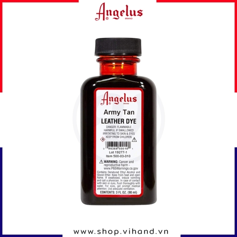 Màu nhuộm da Angelus Leather Dye Army Tan 90ml (3Oz) – 010