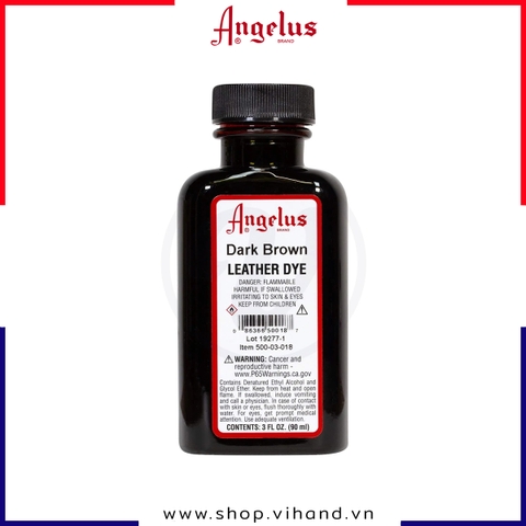 Màu nhuộm da Angelus Leather Dye Dark Brown 90ml (3Oz) – 018