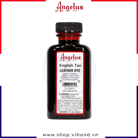 Màu nhuộm da Angelus Leather Dye English Tan 90ml (3Oz) – 019