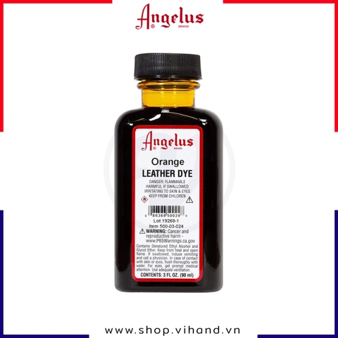 Màu nhuộm da Angelus Leather Dye Orange 90ml (3Oz) – 024