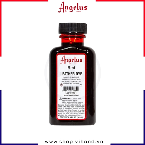 Màu nhuộm da Angelus Leather Dye Red (Đỏ) 90ml (3Oz) – 064