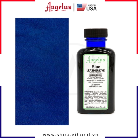 Màu nhuộm da Angelus Leather Dye Low VOC Blue 90ml (3Oz) – 040