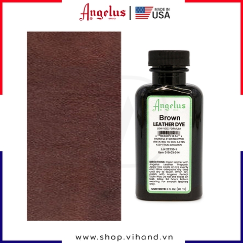 Màu nhuộm da Angelus Leather Dye Low VOC Brown 90ml (3Oz) – 014