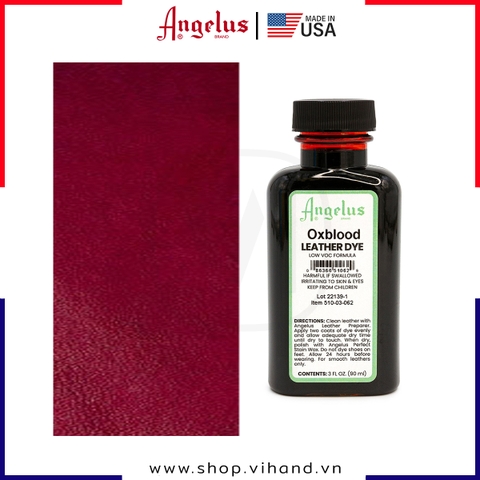 Màu nhuộm da Angelus Leather Dye Low VOC Oxblood 90ml (3Oz) – 062