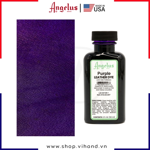 Màu nhuộm da Angelus Leather Dye Low VOC Purple 90ml (3Oz) – 047