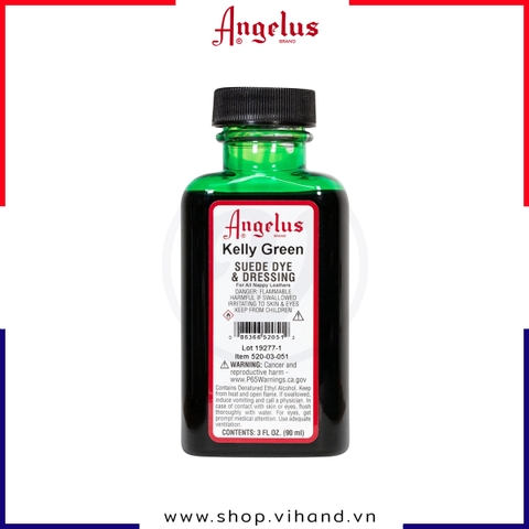 Màu nhuộm da lộn Angelus Suede Dye Kelly Green 90ml (3Oz) – 051