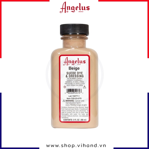 Màu nhuộm da lộn Angelus Suede Dye Beige 90ml (3Oz) – 070