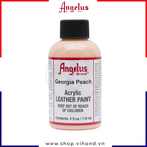 Màu vẽ da, vải Angelus Leather Paint Standard Georgia Peach 118ml (4Oz) – 266