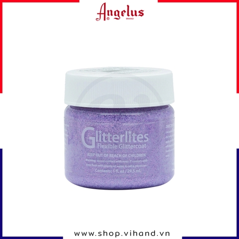 Màu vẽ da, vải Angelus Leather Paint Glitterlites Lavender Lace 29.5ml (1Oz)
