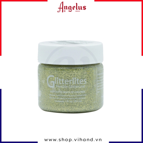 Màu vẽ da, vải Angelus Leather Paint Glitterlites Limelite 29.5ml (1Oz)