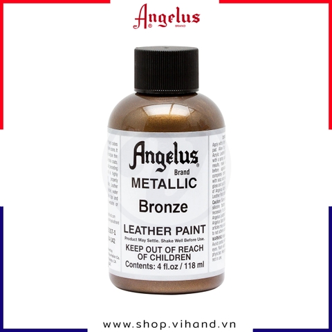 Màu vẽ da, vải Angelus Leather Paint Metallic Bronze (Đồng) 118ml (4Oz) – 142