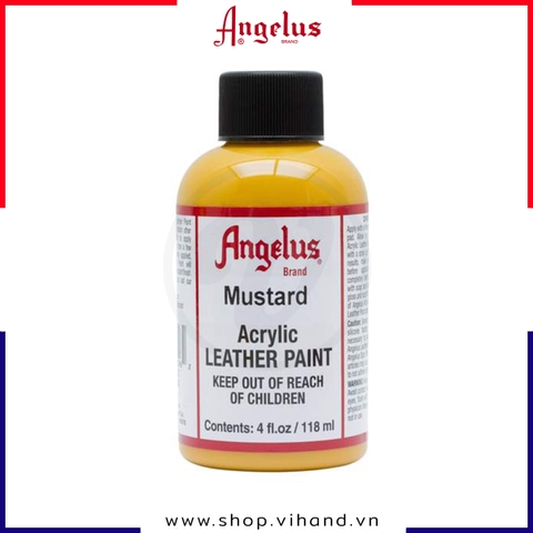 Màu vẽ da, vải Angelus Leather Paint Standard Mustard 118ml (4Oz) – 196